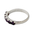 Amethyst band ring, 'Forever Violet' - Hand Made jewellery Sterling Silver Amethyst Ring  (image 2b) thumbail