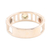 Garnet and peridot 3 stone ring, 'Love Trio' - Garnet and peridot 3 stone ring