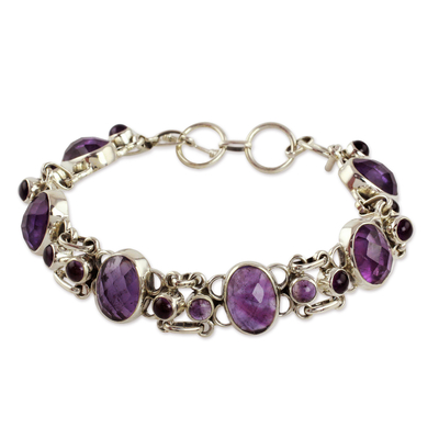 Amethyst Bracelet Handcrafted in Sterling Silver Jewelry - Royal Purple ...