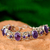 Amethyst link bracelet, 'Royal Purple' - Amethyst Bracelet Handcrafted in Sterling Silver Jewelry (image 2b) thumbail