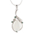 Emerald and moonstone pendant necklace, 'Mystic Princess' - Fair Trade Jewelry Sterling Silver Moonstone Necklace (image 2b) thumbail