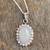 Moonstone choker, 'Serene Blossom' - Handcrafted Sterling Silver and Moonstone Choker (image 2) thumbail