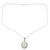 Moonstone choker, 'Serene Blossom' - Handcrafted Sterling Silver and Moonstone Choker thumbail