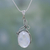 Rainbow moonstone necklace, 'Flirt' - Sterling Silver and Rainbow Moonstone Necklace (image 2) thumbail