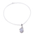 Rainbow moonstone necklace, 'Flirt' - Sterling Silver and Rainbow Moonstone Necklace (image 2b) thumbail