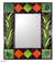 Mirror, 'Green Sunflower Magic' - Artisan Crafted Mosaic Tile Wall Mirror from India  (image 2a) thumbail