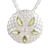 Peridot pendant necklace, 'Chrysanthemum Star' - Peridot pendant necklace