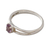 Amethyst solitaire ring, 'Lilac Solitaire' - Sterling Silver and Amethyst Ring (image 2b) thumbail