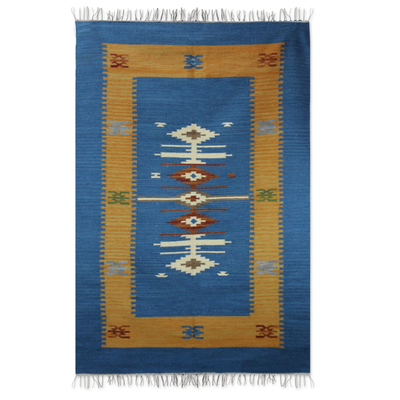 Handmade Indian Wool Area Rug (4x6)