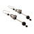 Onyx earrings, 'Palace Bell' - Sterling Silver and Onyx Dangle Earrings (image 2b) thumbail