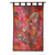 Cotton patchwork wall hanging, 'Autumn Splendor' - Cotton Wall Hanging Gujarati Wall Art Embellised thumbail