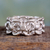 Sterling silver band ring, 'Lives Entwined' - Sterling silver band ring