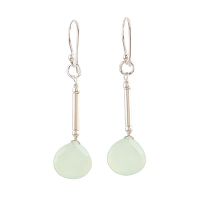 Chalcedony dangle earrings