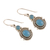 Chalcedony dangle earrings, 'Ocean Mystique' - Artisan Crafted Sterling Silver and Chalcedony Earrings (image 2c) thumbail