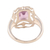 Amethyst cocktail ring, 'Reverie' - Silver and Amethyst Ring (image 2d) thumbail