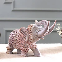 Featured review for Soapstone sculpture, Father Elephant