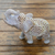 Soapstone sculpture, 'Father Elephant' - Jali Natural Soapstone Sculpture from India thumbail