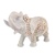 Soapstone sculpture, 'Father Elephant' - Jali Natural Soapstone Sculpture from India (image 2a) thumbail