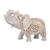 Soapstone sculpture, 'Father Elephant' - Jali Natural Soapstone Sculpture from India (image 2c) thumbail