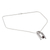 Garnet pendant necklace, 'Harmonious Geometry' - Garnet pendant necklace (image 2b) thumbail