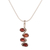 Garnet necklace, 'Flash' - Garnet necklace (image 2a) thumbail