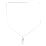 Blue topaz pendant necklace, 'Flash' - Blue topaz pendant necklace