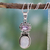 Rainbow moonstone and amethyst pendant necklace, 'Magic and Mysticism' - Rainbow Moonstone and Amethyst Necklace from India thumbail