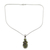 collar con colgante de peridoto - Colgante de peridoto en collar de plata esterlina de la India