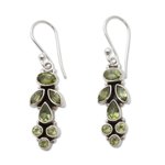 Peridot earrings, 'Summer Allure' - Peridot Earrings 9 Cts on Sterling Silver Jewelry from India