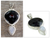 Onyx and moonstone pendant, 'Reunion' - Modern Sterling Silver Onyx Pendant thumbail