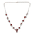 Garnet necklace, 'Dazzling Dew' - Garnet necklace