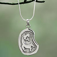 Sterling silver pendant necklace, 'Piper's Song' - Sterling Silver Pendant Necklace