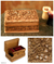 Walnut wood jewelry box, 'Secret Birds' - Hand Carved Wood Jewelry Box