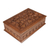 Walnut wood jewelry box, 'Tempting Grapes' - Walnut wood jewelry box (image 2a) thumbail