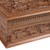 Walnut wood jewelry box, 'Tempting Grapes' - Walnut wood jewellery box (image 2d) thumbail