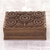 Walnut wood jewelry box, 'Sunflower Mandalas' - Hand Carved Floral Wood jewellery Box (image 2b) thumbail