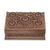 Walnut wood jewelry box, 'Sunflower Mandalas' - Hand Carved Floral Wood jewellery Box (image 2c) thumbail