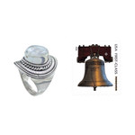 Rainbow moonstone cocktail ring, 'Mist' - Rainbow Moonstone Cocktail Ring