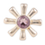 Amethyst flower ring, 'Radiant Spring' - Amethyst and 925 Silver Flower Ring (image 2a) thumbail