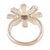Amethyst flower ring, 'Radiant Spring' - Amethyst and 925 Silver Flower Ring
