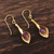 Gold vermeil amethyst flower earrings, 'Secret Lilies' - Gold vermeil amethyst flower earrings