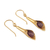 Gold vermeil amethyst flower earrings, 'Secret Lilies' - Gold vermeil amethyst flower earrings