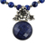 Lapis lazuli pendant necklace, 'Midnight Lily' - Handmade Sterling Silver Necklace Lapis Lazuli Jewelry (image 2b) thumbail
