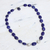 Lapis lazuli strand necklace, 'Forever Love' - Lapis lazuli strand necklace thumbail