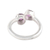 Amethyst cocktail ring, 'Lovers' - Amethyst cocktail ring