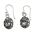 Blue topaz dangle earrings, 'Surreal' - Blue Topaz Earrings Sterling Silver Jewelry from India