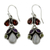 Amethyst and rainbow moonstone chandelier earrings, 'Rainbow' - Sterling Silver and Multigem Earrings from India (image 2a) thumbail