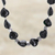 Onyx heart necklace, 'Night of Love' - Onyx heart necklace thumbail
