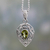 Peridot pendant necklace, 'Lime Lace' - Sterling Silver with Peridot Necklace Birthstone Jewelry