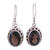 Smoky quartz drop earrings, 'Dazzle' - Smoky Quartz Earrings Sterling Silver Jewelry (image 2a) thumbail